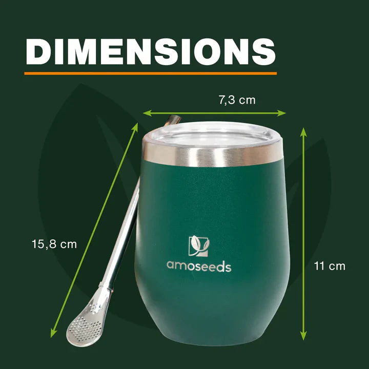 Kit Maté Complet : Calebasse, Bombilla et Brosse