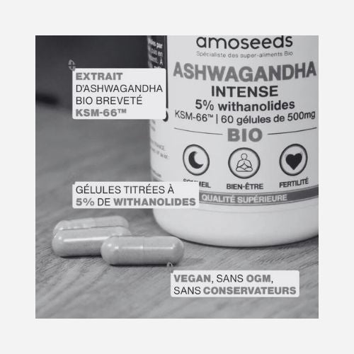 Gélules Ashwagandha Withania KSM-66™ Bio 🌿