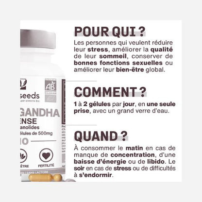Gélules Ashwagandha Withania KSM-66™ Bio 🌿